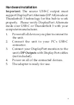 Предварительный просмотр 5 страницы gofanco USBCMST2DP User Manual