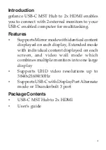 Preview for 3 page of gofanco USBCMST2HDMI User Manual