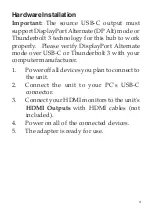 Preview for 5 page of gofanco USBCMST2HDMI User Manual