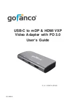 gofanco USBCVXP2VID User Manual preview