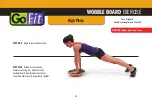 Preview for 14 page of GoFit WOBBLE BOARD Training Manual