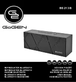 Gogen BS 213 B User Manual предпросмотр