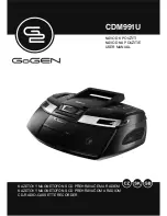 Gogen CDM991U User Manual preview