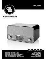 Preview for 1 page of Gogen DAB 12BT User Manual