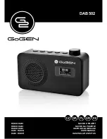 Gogen DAB 502 User Manual preview