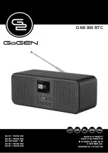 Gogen DAB 800 BTC User Manual preview