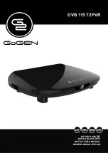 Gogen DVB 115 T2 PVR Installation Manual preview