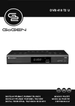 Gogen DVB 418 T2 U User Manual предпросмотр