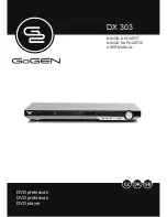 Gogen DX 303 User Manual preview