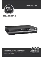 Gogen DXDP 262 DVBT User Manual preview