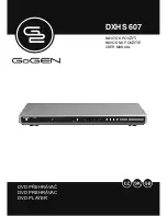 Gogen DXHS 607 User Manual preview