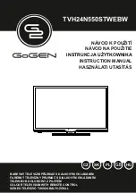 Preview for 1 page of Gogen G2 TVH24N550STWEBW Instruction Manual