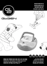 Preview for 1 page of Gogen MAXIRADIOG Instruction Manual