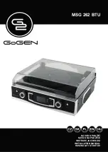 Gogen MSG 262 BTU Installation Manual предпросмотр