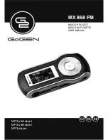 Gogen MX 868 FM User Manual preview