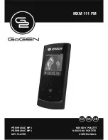 Preview for 1 page of Gogen MXM 111 FM User Manual