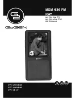 Preview for 1 page of Gogen MXM 936 FM RAY User Manual