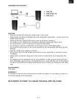 Preview for 9 page of Gogen PB 60001 WB User Manual