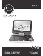Gogen PDX 952 User Manual preview