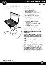 Gogen PSU 101 User Manual предпросмотр