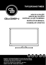 Gogen TVF22R384STWEB Instruction Manual preview