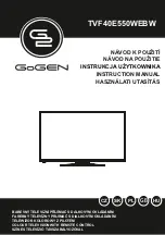 Gogen TVF40E550WEBW Instruction Manual предпросмотр