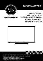 Предварительный просмотр 1 страницы Gogen TVF43R384STWEB Instruction Manual