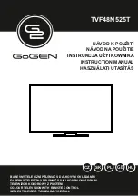 Предварительный просмотр 1 страницы Gogen TVF48N525T Instruction Manual