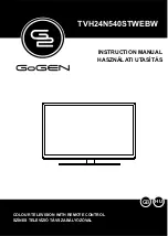 Предварительный просмотр 1 страницы Gogen TVH24N540STWEBW Instruction Manual