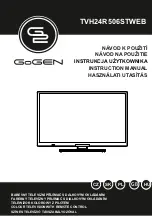 Gogen TVH24R506STWEB Instruction Manual preview