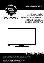 Gogen TVH28R450TWEB Instruction Manual предпросмотр