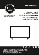 Предварительный просмотр 1 страницы Gogen TVH32P750ST Instruction Manual