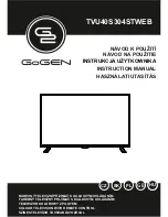 Gogen TVU40S304STWEB Instruction Manual предпросмотр