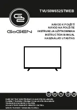 Предварительный просмотр 1 страницы Gogen TVU50W652STWEB Instruction Manual