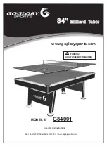 Goglory Sports G84001 Assembly And Instructions preview