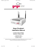 Предварительный просмотр 1 страницы Gogo P49159-002 Installation Manual