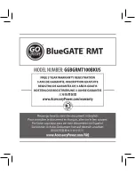 GOgroove BlueGATE RMT GGBGRMT100BKUS User Manual предпросмотр