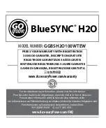 GOgroove BlueSYNC H2O Manual предпросмотр