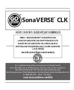 GOgroove GGSVCLK100BKUS Manual preview