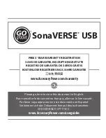 Предварительный просмотр 1 страницы GOgroove SonaVERSE Manual