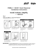 Gojo Purell Smart Dispenser Installation Instructions preview