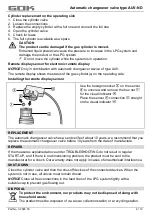 Предварительный просмотр 19 страницы GOK AUV-ND Assembly And Operating Instructions Manual