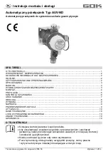 Предварительный просмотр 21 страницы GOK AUV-ND Assembly And Operating Instructions Manual