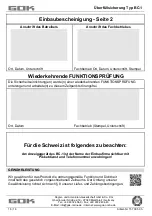 Preview for 16 page of GOK BC-1-2 Assembly And Operating Manual