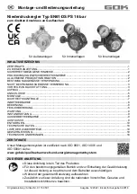 Предварительный просмотр 1 страницы GOK EN61-DS PS Assembly And Operating Manual