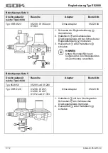 Предварительный просмотр 8 страницы GOK ES2000 Assembly And Operating Instructions Manual