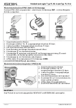 Предварительный просмотр 10 страницы GOK FL 90-4 Assembly And Operating Manual