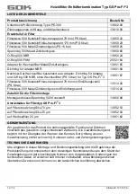 Preview for 12 page of GOK GS Pro-Fi 3 Assembly And Operating Manual