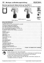 Предварительный просмотр 1 страницы GOK HS-V.2 Assembly And Operating Manual