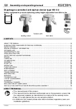 Предварительный просмотр 16 страницы GOK HS-V.2 Assembly And Operating Manual